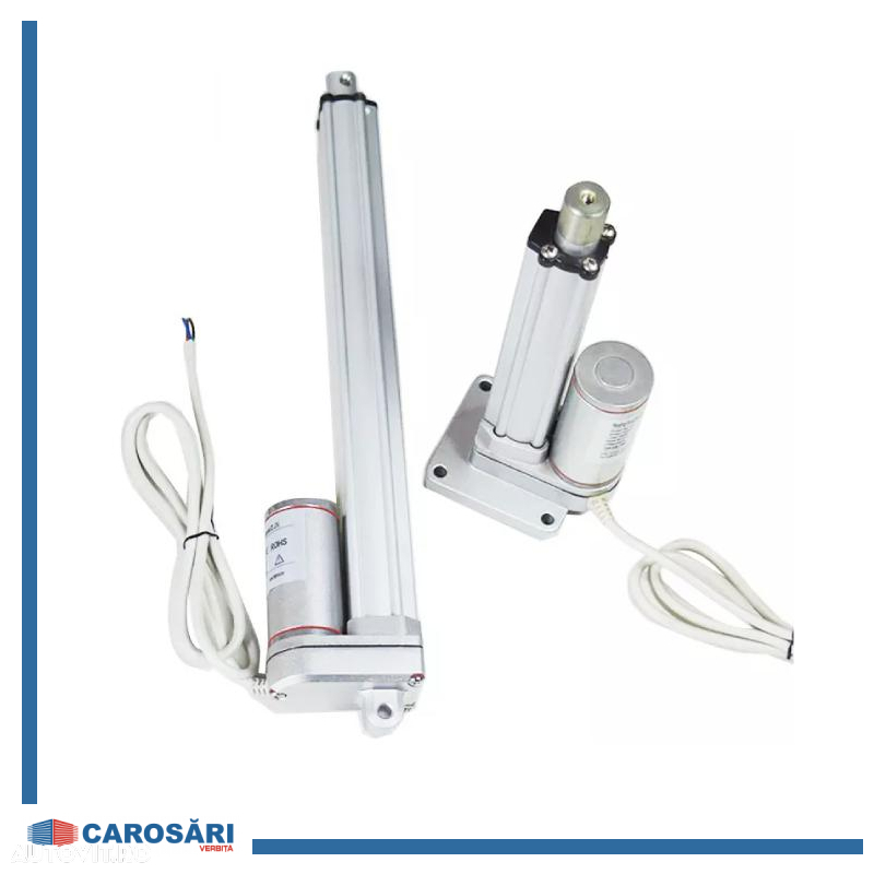 Telescop electric supraintaltare prelata 12/24V aluminiu cu buton actionare +suport montaj - 6