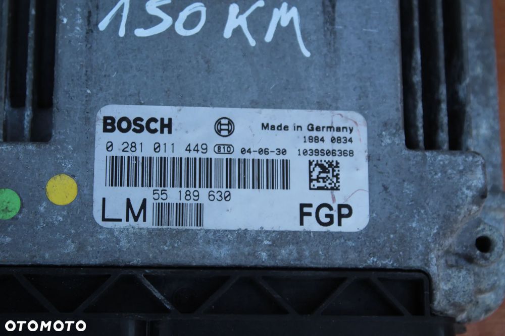 STEROWNIK KOMPUTER SILNIKA OPEL VECTRA C SIGNUM 1.9 CDTI 150KM 0281011449 55189630 LM - 2