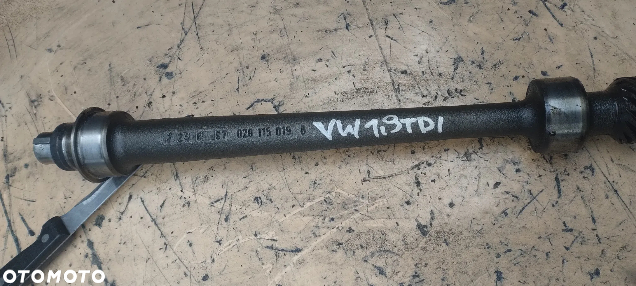 VW T4 passat golf III 1,9TDI wałek 028115019B koło wałka 028115021B - 5