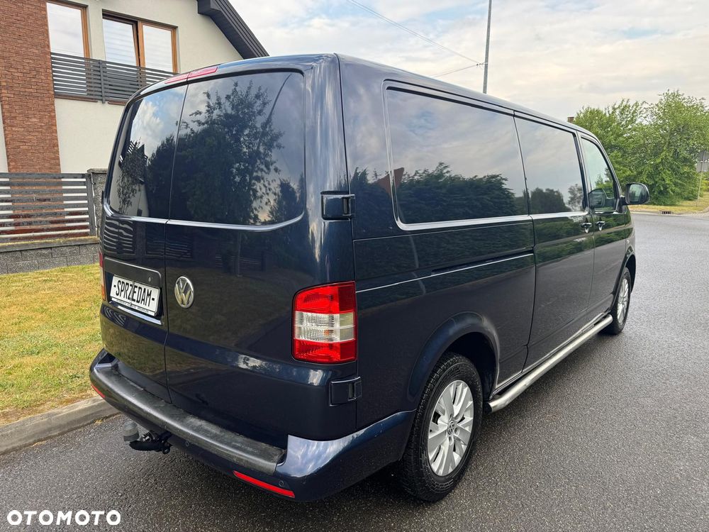 Volkswagen TRANSPORTER T5 L2H1 LIFT Długi Klima Elektryka Tempomat Furgon 3os. Rury Hak Pdc - 5