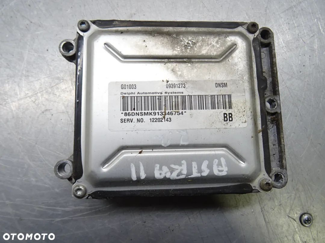 OPEL ASTRA II BERTONE  2.2B KOMPUTER STEROWNIK SILNIKA 09391273 12202143 - 1