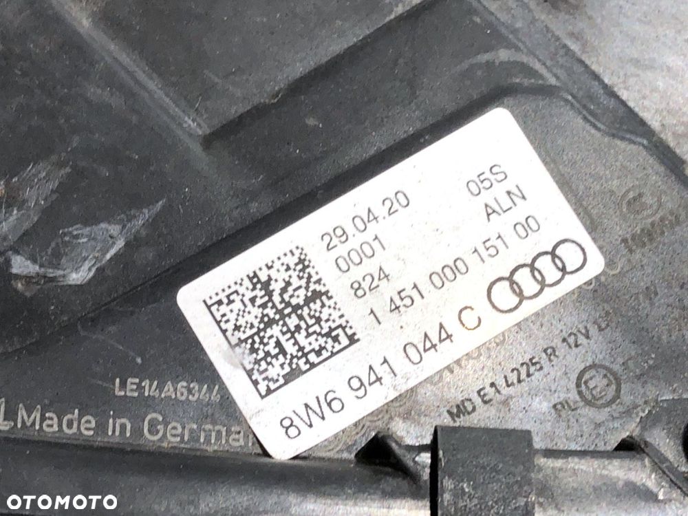 REFLEKTOR PRAWY PRZÓD  AUDI A5 (F53, F5P) 2016 - 2022 2.0 TDI 140 kW [190 KM] olej napędowy 2016 - - 8