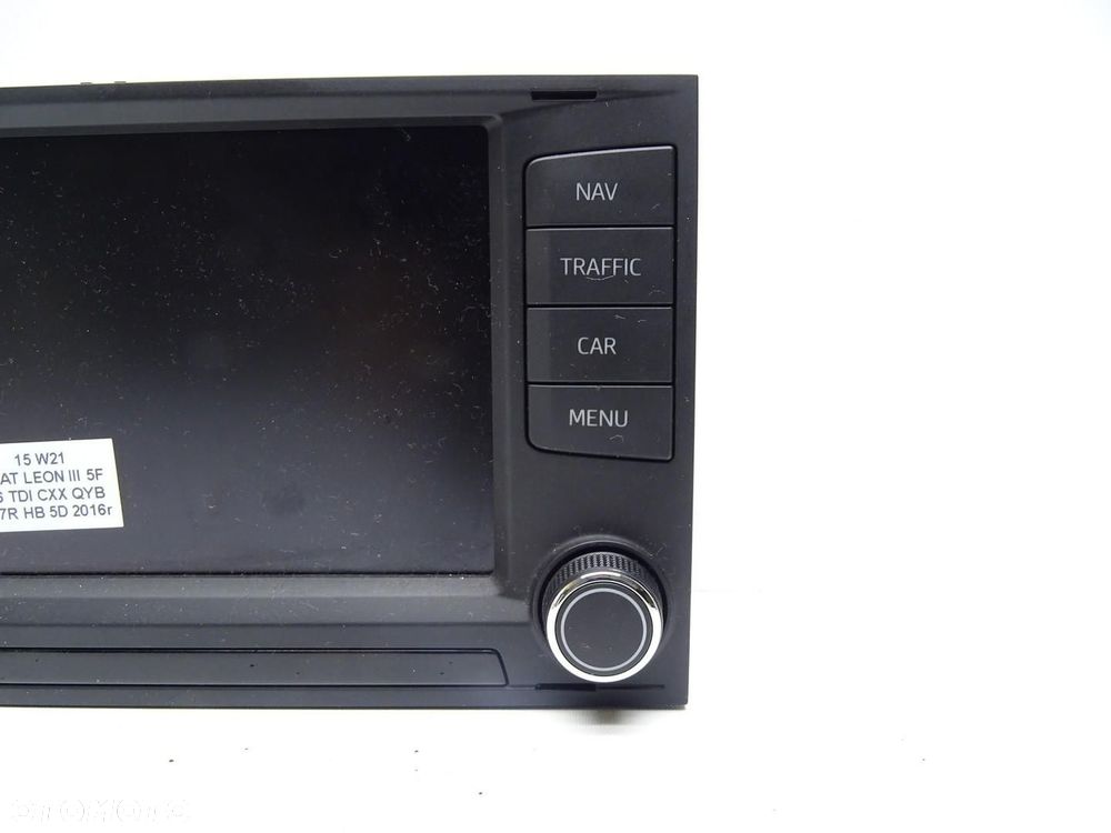 RADIO WYŚWIETLACZ PANEL EKRAN NAWIGACJA NAVI 5F0919604A SEAT LEON III - 5