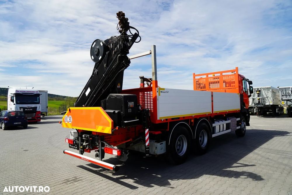 Renault C 430 / 6x4 / LIVRARE 6.2 M + CUPTOR HIAB X-DUO 188 / EXTENSIE 15 M / RADIOCOMANDĂ / FURCĂ / ROTATOARE - 13