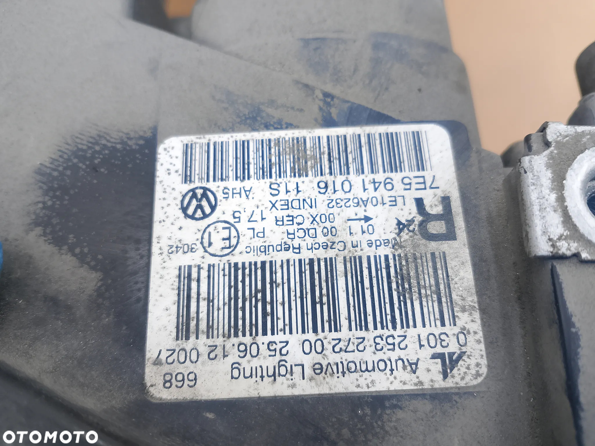 Lampa Bi-xenon prawy Volkswagen T5 Lift Europa 7E5941016 - 5