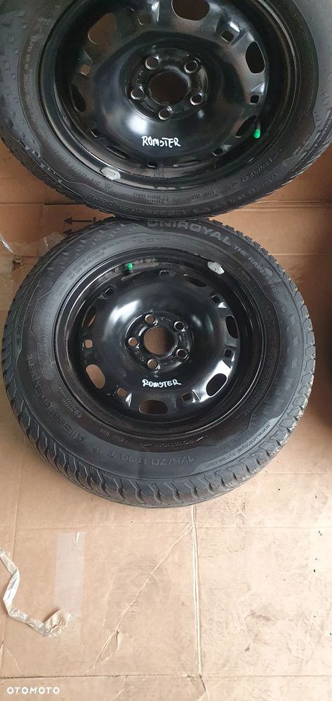 Felgi stalowe z oponami 5J ET35 175/70 R14 5X100 Skoda Roomster 6Q0601027R - 8