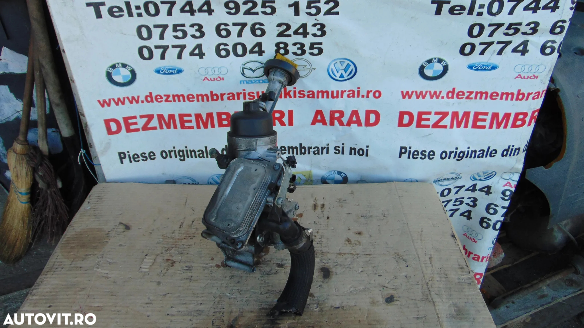 carcasa Filtru ulei cu termoflot Fiat 1.3 panda tipo fiat 500 500l 500c 500x punto evo qubo alfa ro - 3