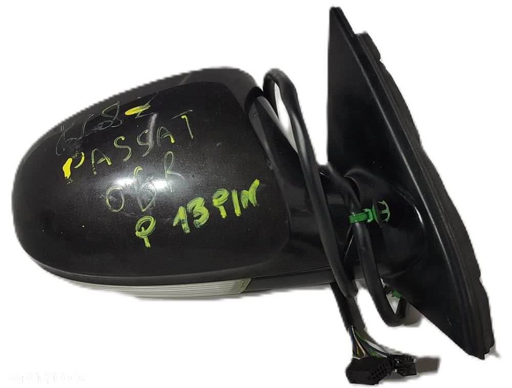 lusterko drzwi prawe przednie VW PASSAT B6 05-10  13 PIN LC8Z - 1