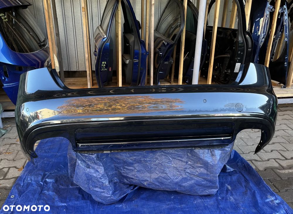 ZDERZAK S4 B8 A4 B8 TYLNY TYŁ AUDI  ZDERZAK S4 B8 SEDAN LZ9Y PDC ** - 1