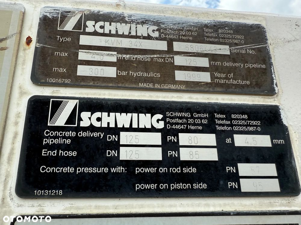 MAN 27.314 Schwing KVM 34X - 21