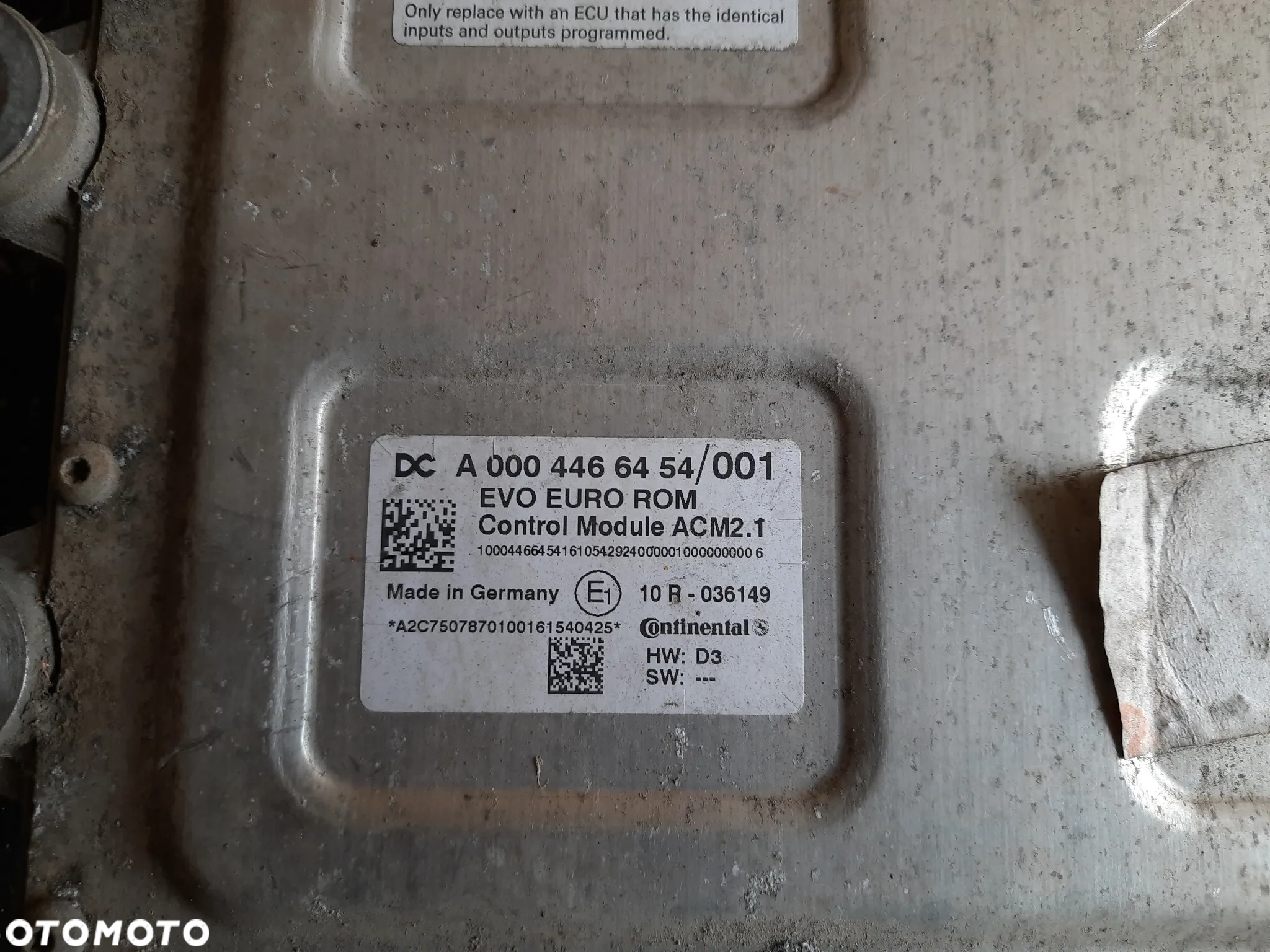 # MERCEDES ACTROS MP4 MP5 EURO 6 KOMPUTER STEROWNIK MODUŁ ADBLUE AD BLUE EVO ACM 2.1 0004466454 - 3