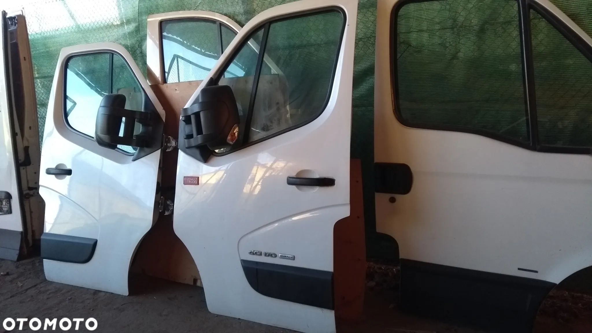 Renault Master III Opel Movano B 2010-2014 Drzwi przednie lewe prawe uzbrojone BIAŁY KOLOR - 1