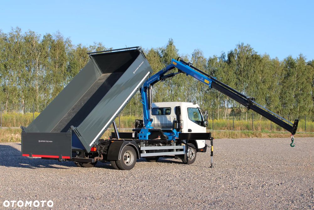 Mitsubishi FUSO Canter 9C18 Nowy 3-stronny Wywrot Kiper Wywrotka Nowy żuraw HDS DN 7.7 S2 Ładowność 4000 kg - 8