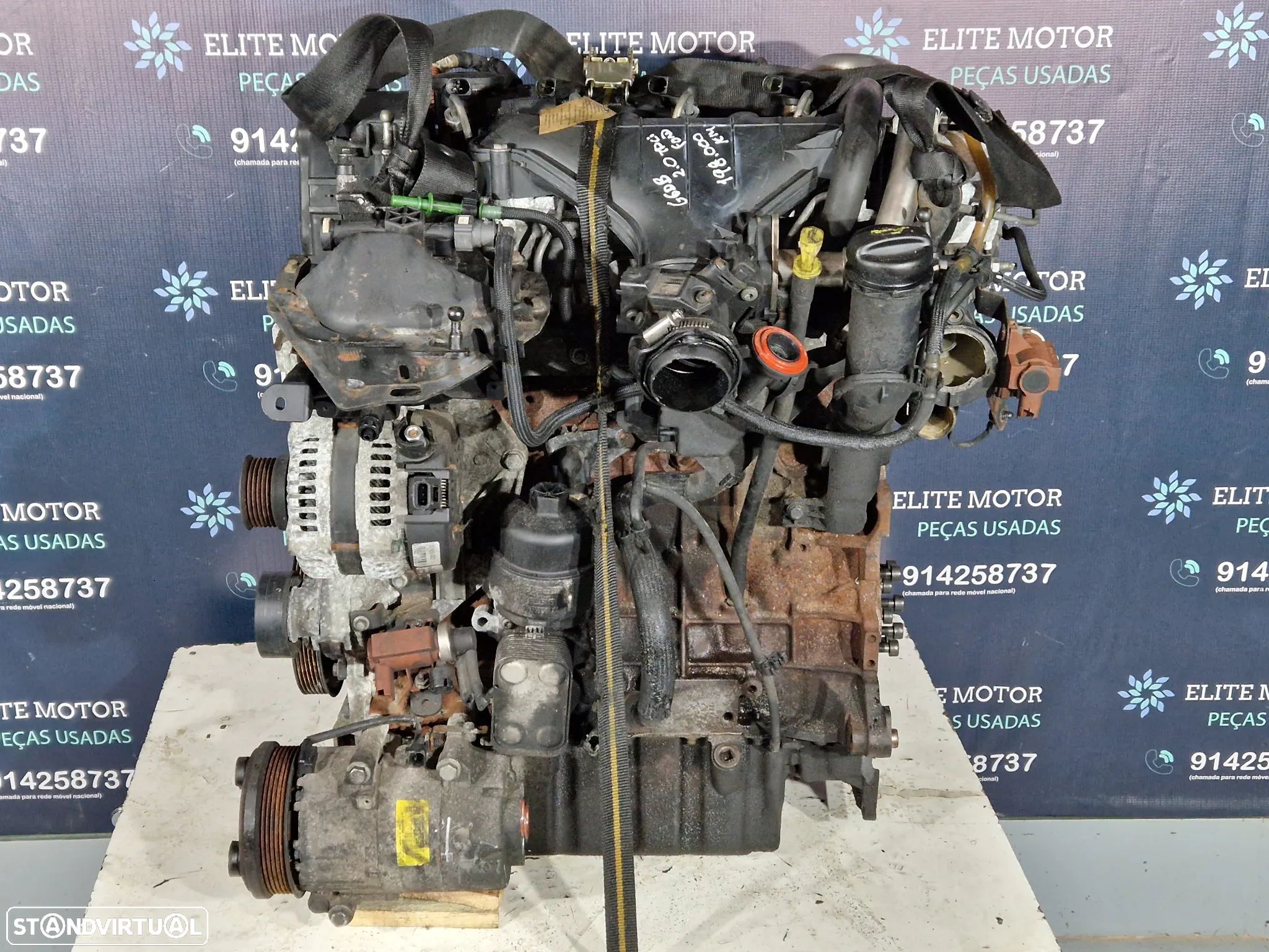 Motor usado G6DB G6DA FORD FOCUS 2.0 TDCI 136CV 140CV C-MAX GALAXY S-MAX - 1