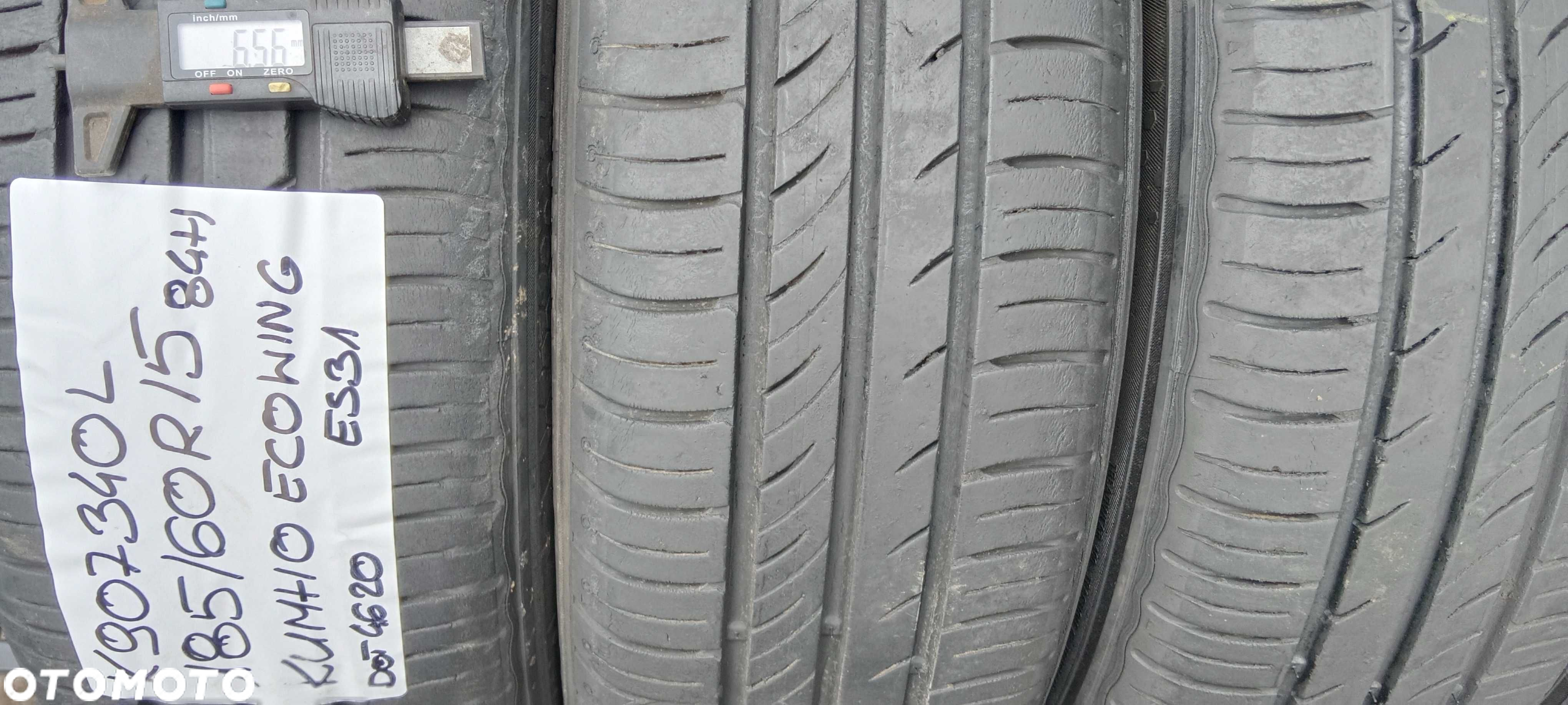 K907340L PARA 185/60R15 84H Kumho EcoWing ES31 dot.4620 ZOSTAŁO 2SZT - 2