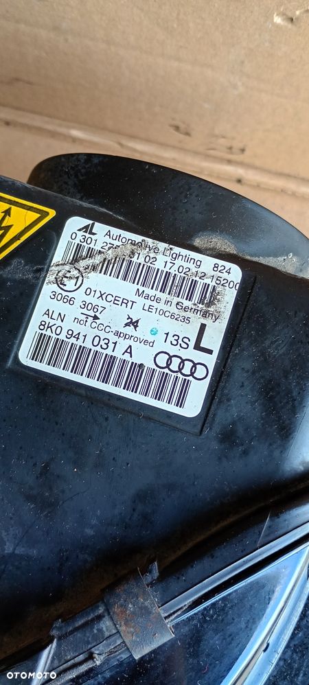 Lampa lewy przód przednia lewa Xenon skrętny LED Audi A4 B8 Lift UK 8K0941031A - 10