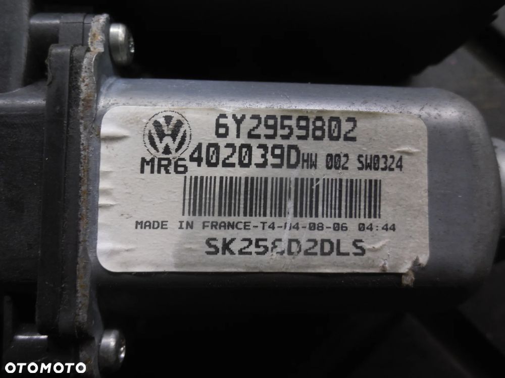 SILNICZEK SZYBY LEWY PRZÓD VW T5 POLO FABIA 6Y2959802 POSIADAM 2 SZT - 6