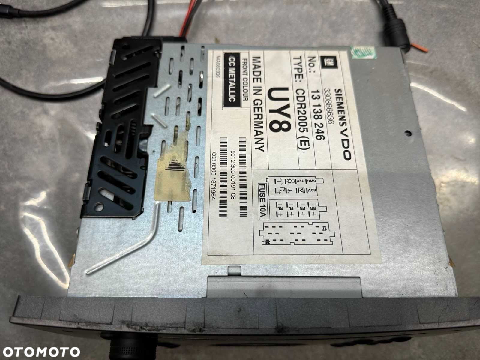 Fabryczne Radio Opel CDR2005 VDO Meriva - 4