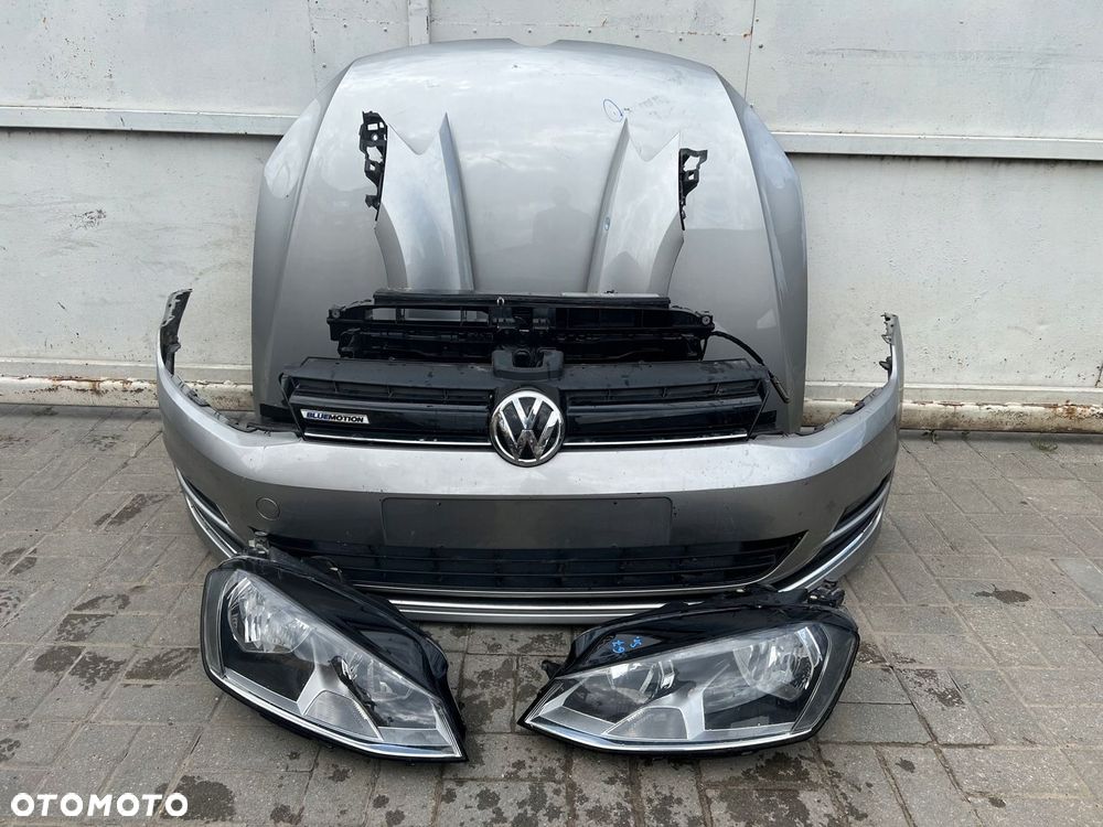 VW GOLF VII PRZÓD ZDERZAK MASKA BŁOTNIKI PAS LAMPY