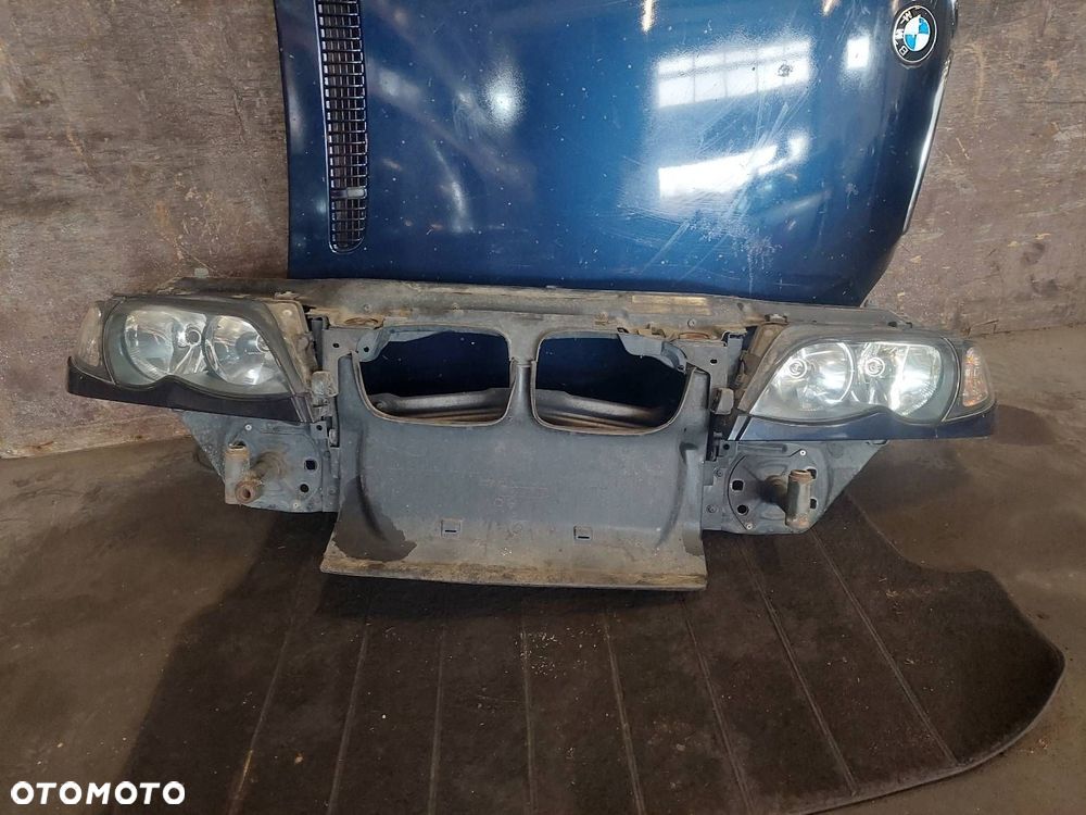 KOMPLETNY PRZÓD MASKA PAS LAMPY BMW E46 LIFT 317/5 ORIENTBLAU METALLIC - 2