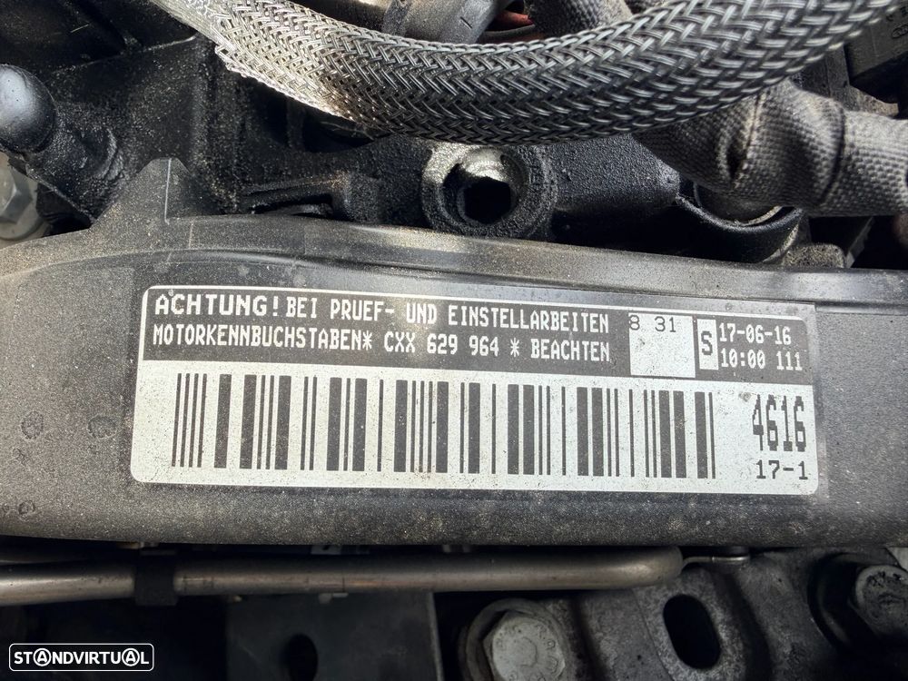 VW GOLF VII VARIANT 1.6 TDI DE 2016 MOTOR CXX EM CENTRO DE ABATE (FIM DE VIDA) - 5