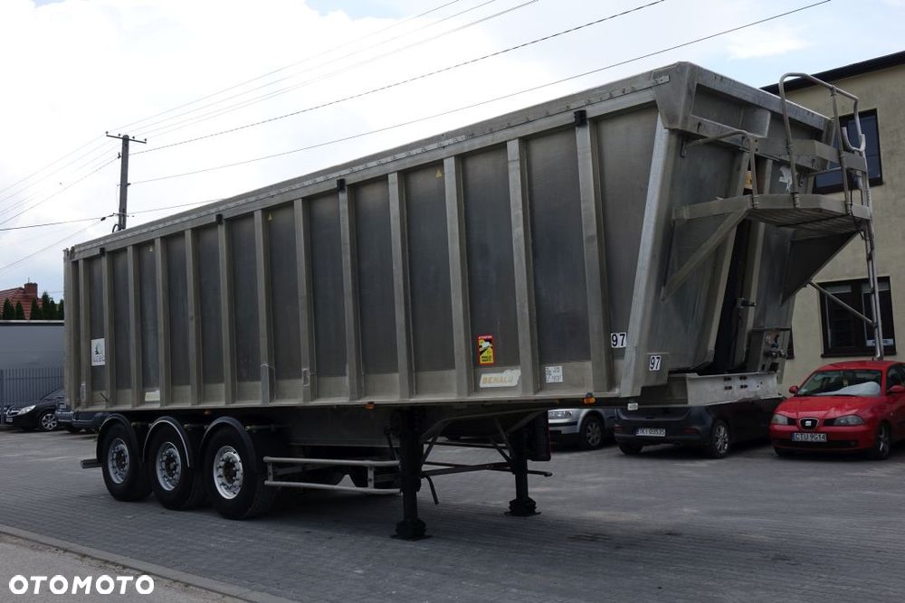 Benalu WYWROTKA 48m3 / ALUMINIOWA /OSIE MERCEDES /OŚ PODNOSZONA / SZYBER ZBOŻOWY - 2