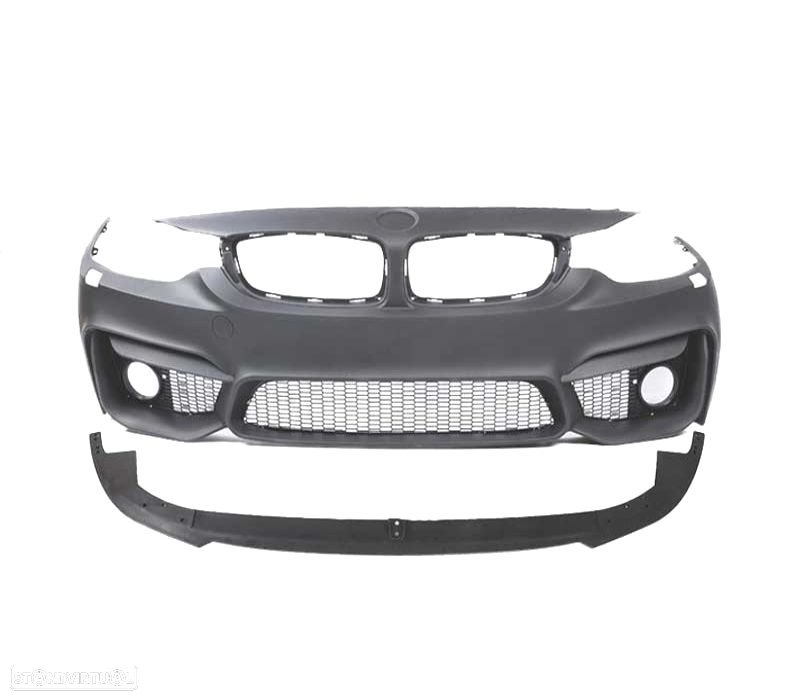 PARA-CHOQUES FRONTAL BMW F32 F33 F36 13-18 LOOK M4 SRA NEVOEIRO + SPOILER LIP - 2