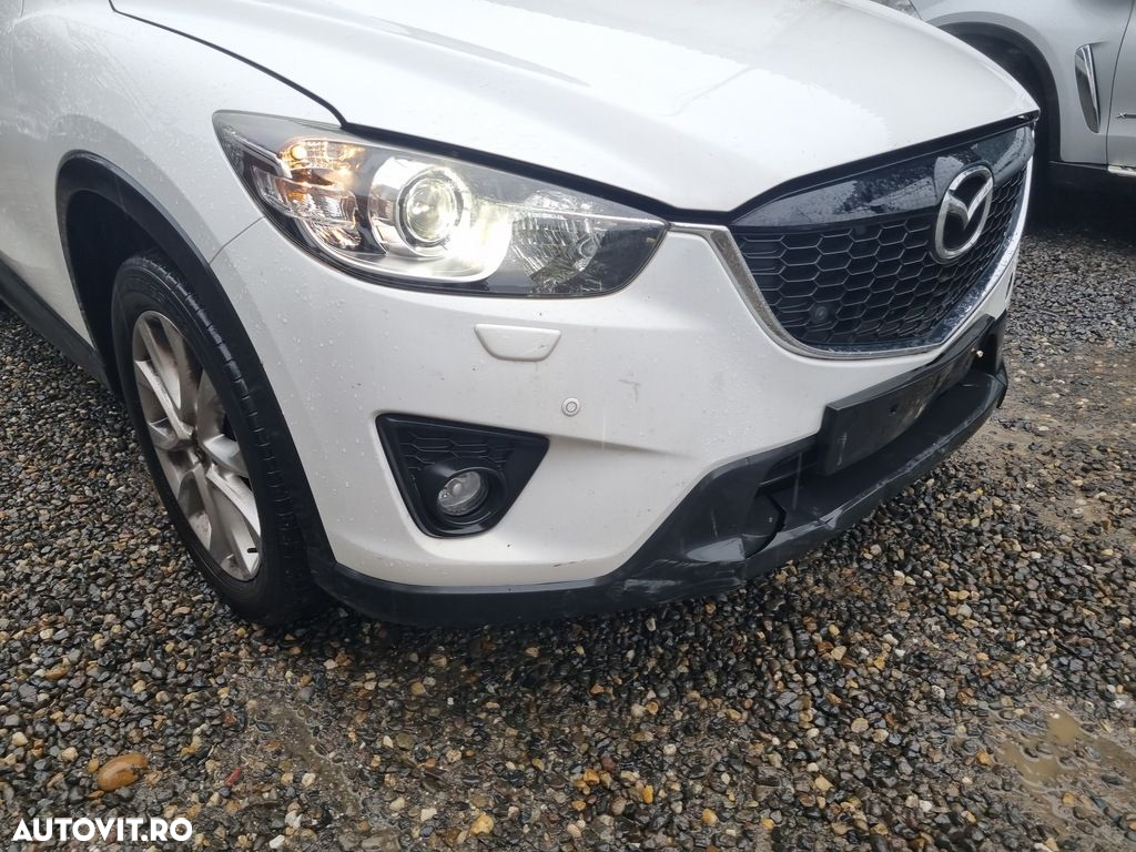 Bara fata Mazda CX - 5 2012 - 2015 ALB (1147) model cu spalatoare far - 3