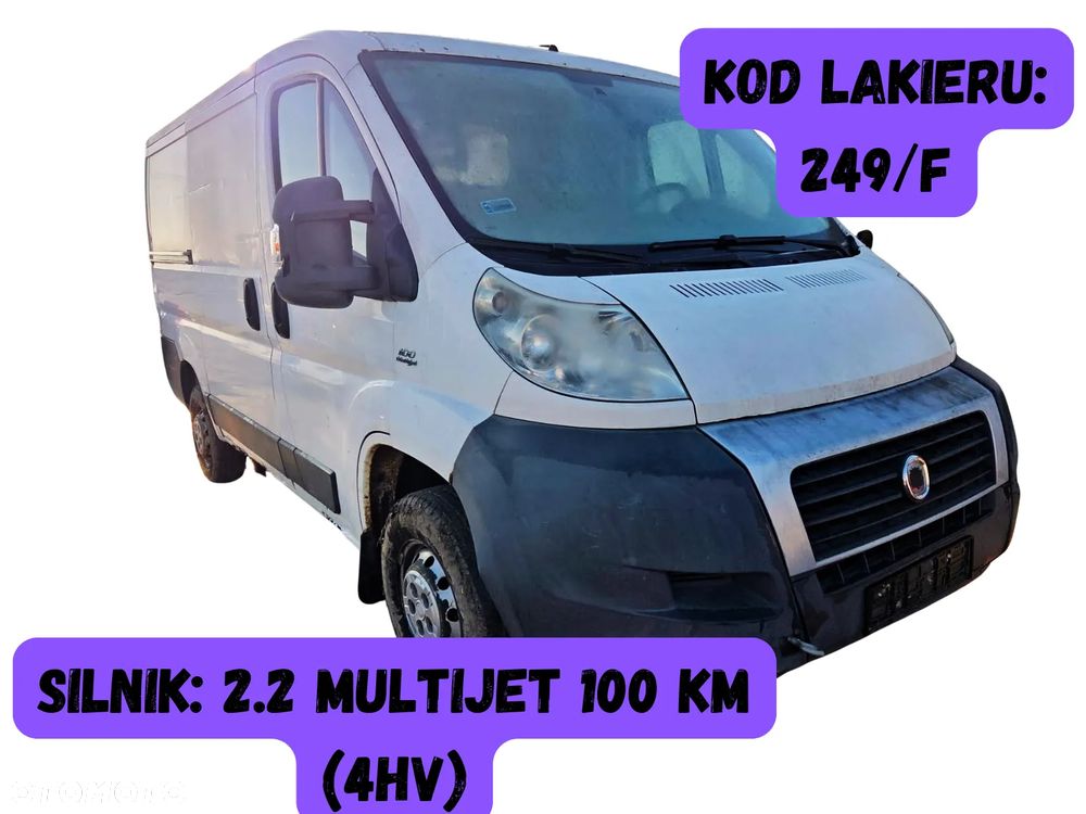 Fiat Ducato III 2007 Silnik 2.2 Multijet (4HV) 100 KM (74 kW) 249/F Na części silnik, zderzak, maska, drzwi, lampa - 2