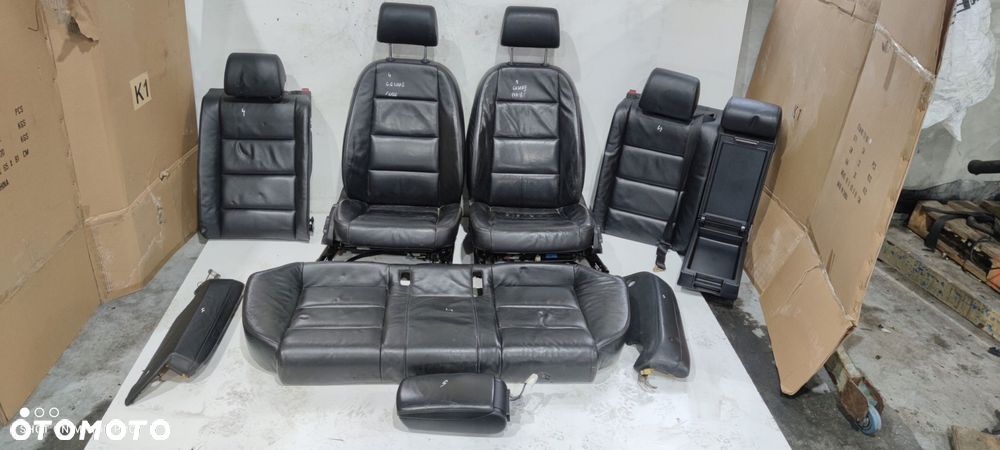FOTEL FOTELE KOMPLET AUDI A6 C6 SKÓRA FULL *4* - 1