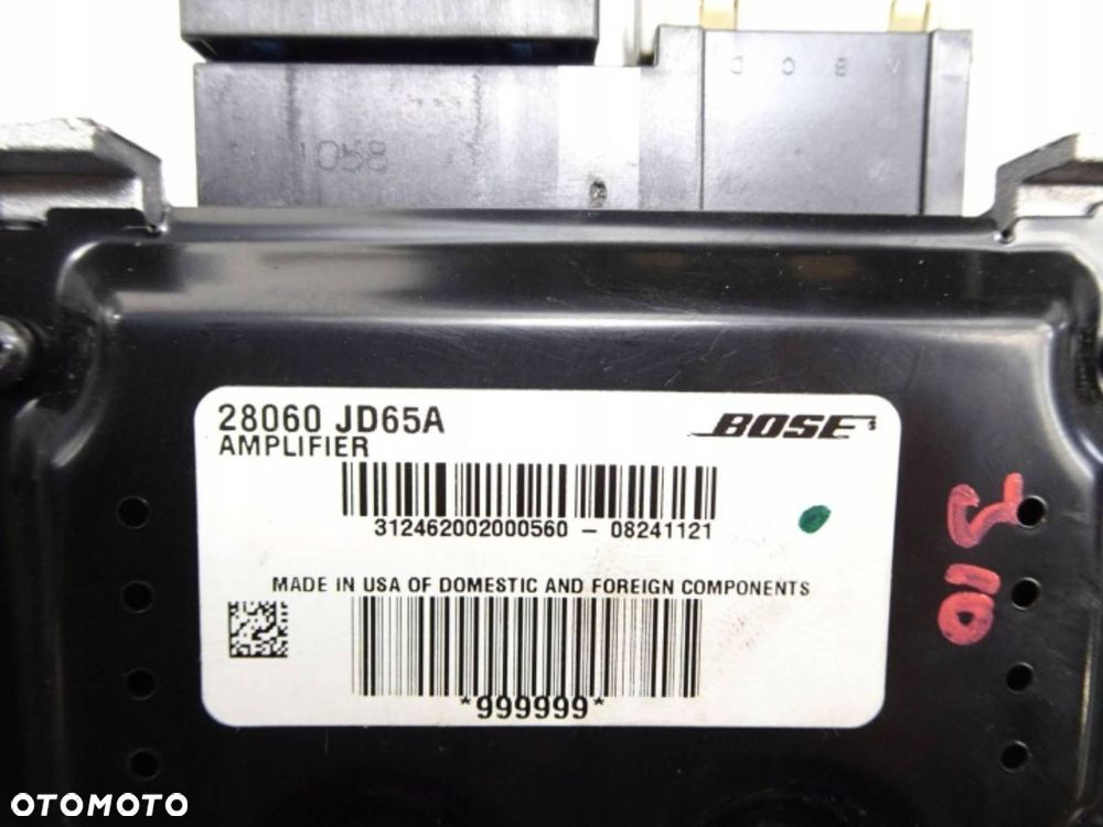 subwoofer głośniki wzmacniacz kpl. nissan qashqai j10 06-13 r. - 8