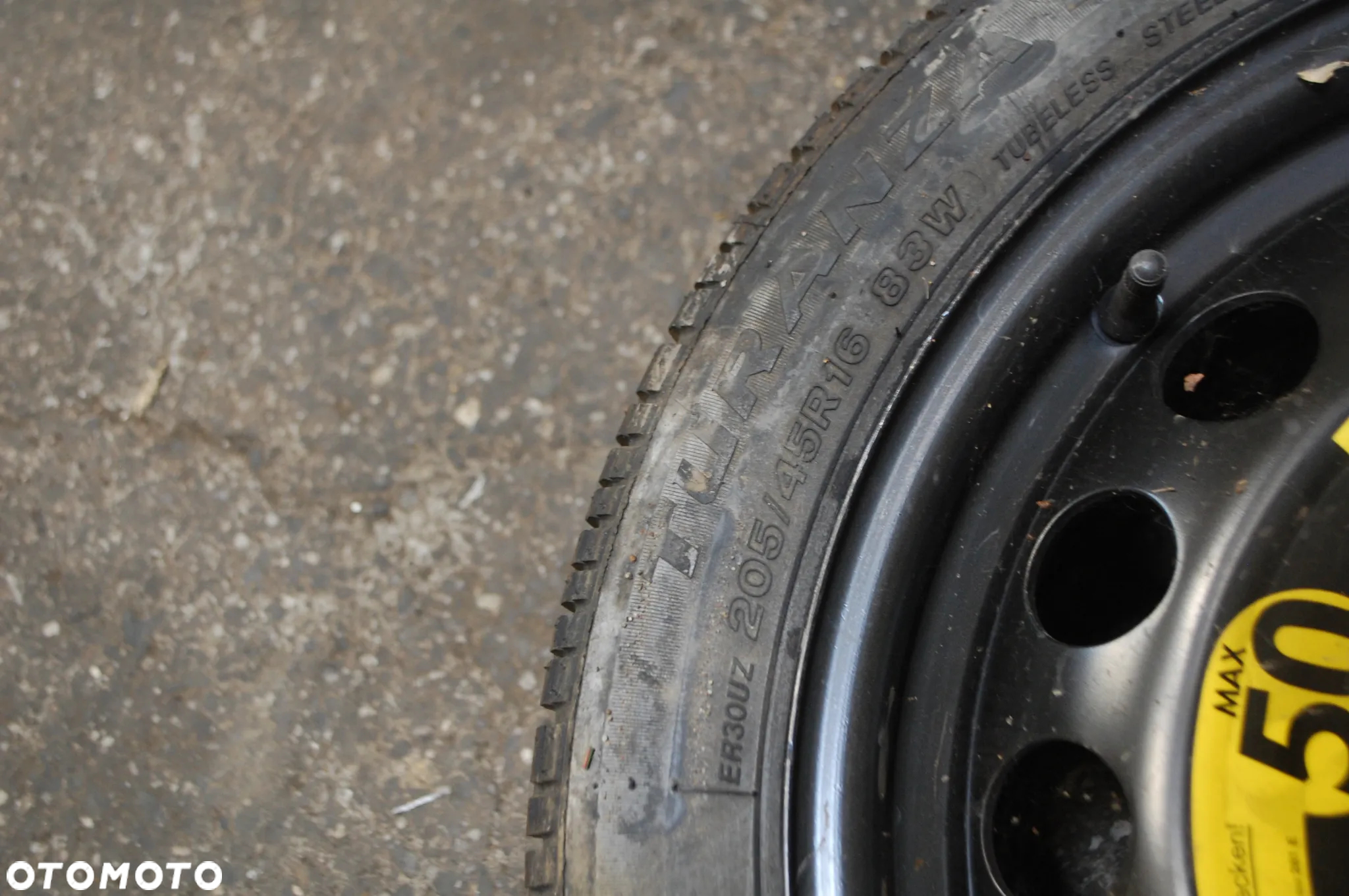 FELGA KOŁO ZAPASOWE 1J0601027R 205/45R16 6J ET42 5x100 SEAT IBIZA III VW SKODA AUDI - 3
