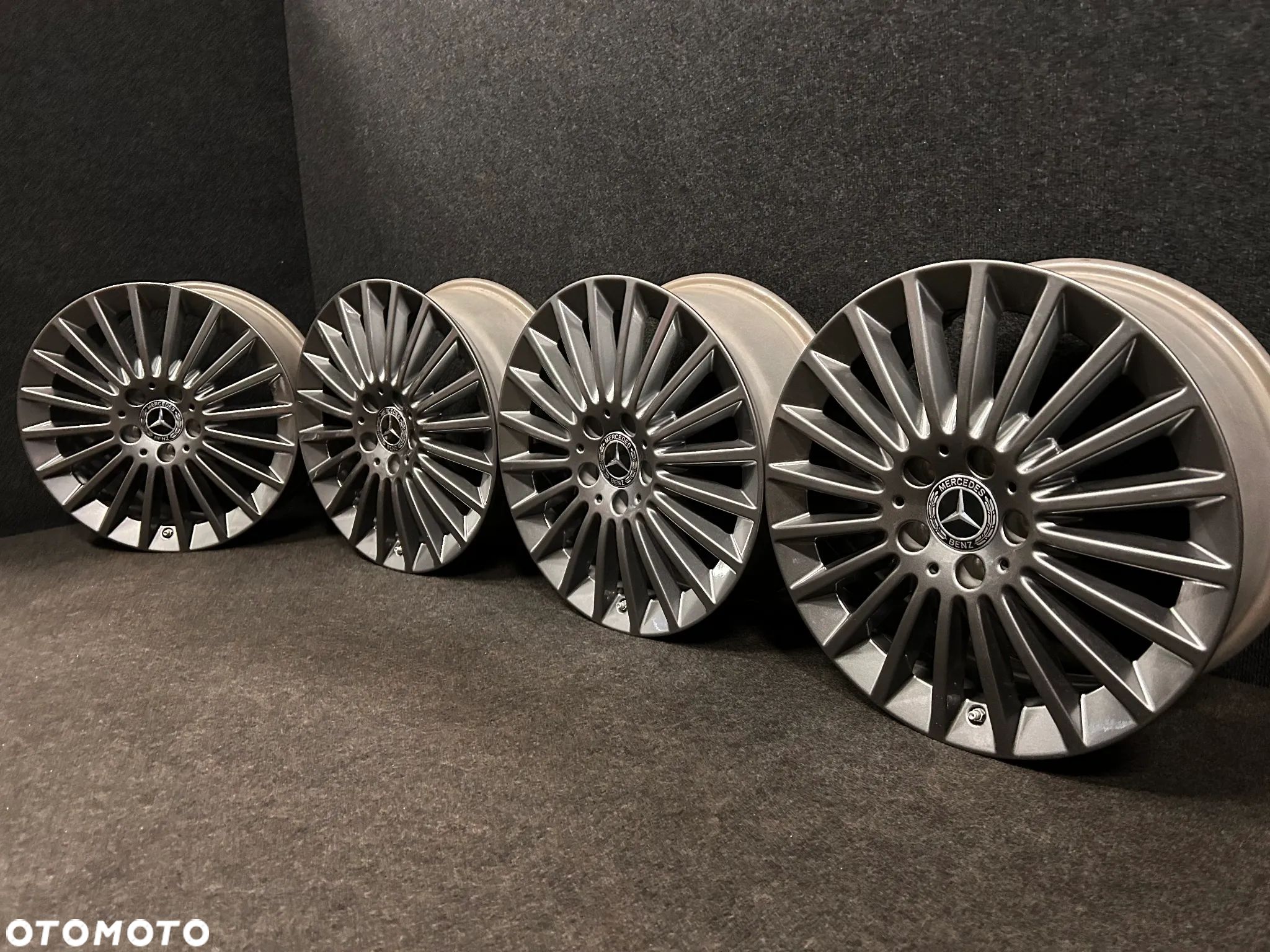 Alufelgi Mercedes C-Klasa W205, W204, E-Klasa W212, W213 17 cali 5x112 4szt. Ładne z czujnikami! - 1