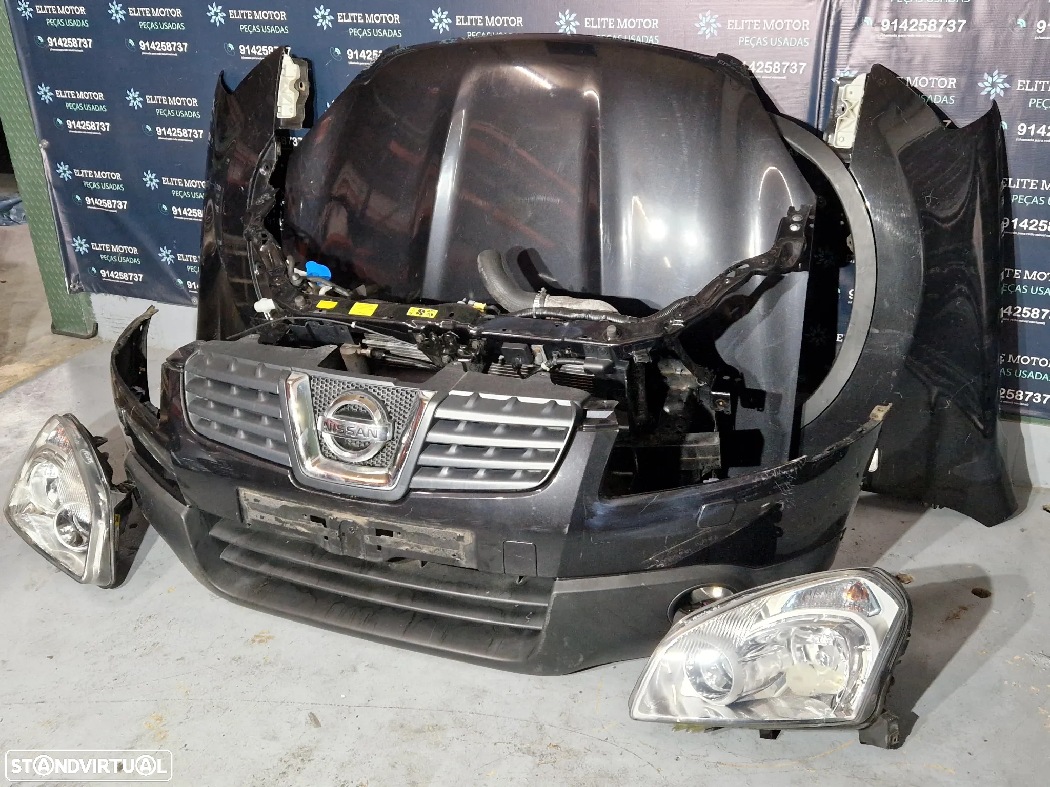 Frente completa usada NISSAN QASHQAI J10 2.0 DCI XENON parachoques capot guardalamas oticas - 3