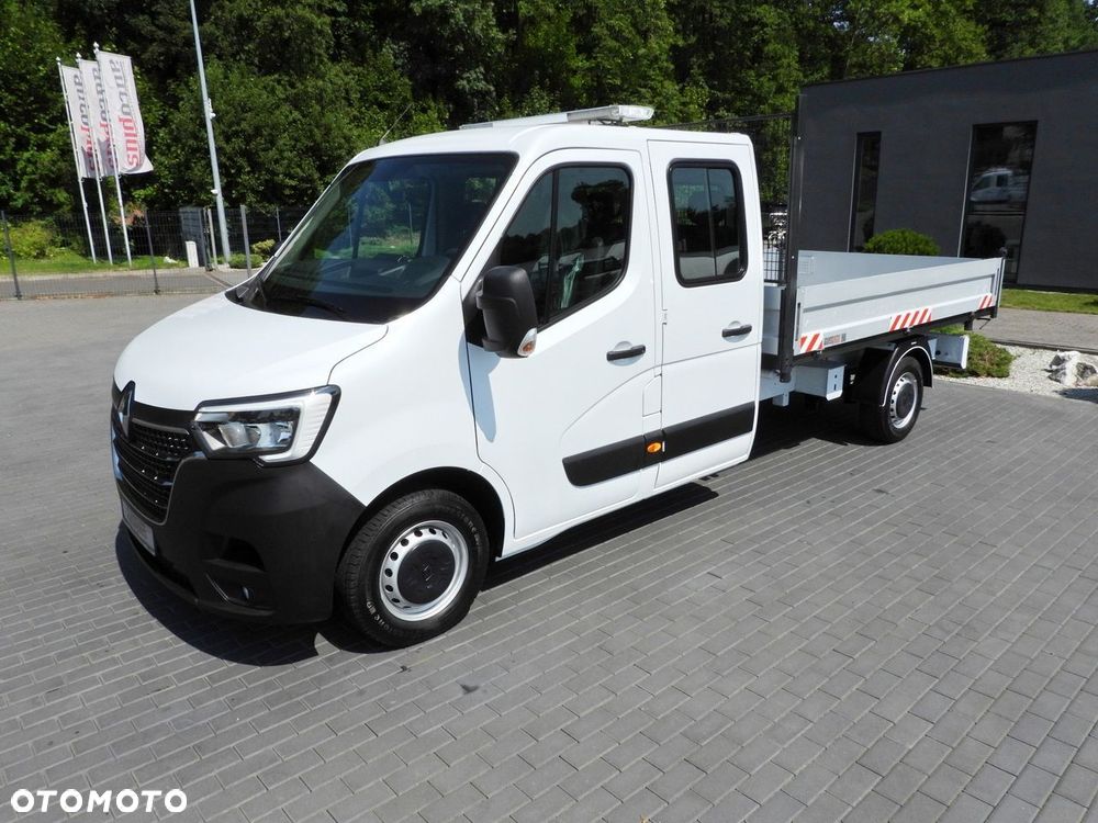 Renault MASTER WYWROTKA TROJSTRONNA PODWÓJNA KABINA DOKA 7 MIEJSC TEMPOMAT LEDY KLIMATYZACJA  165KM - 7