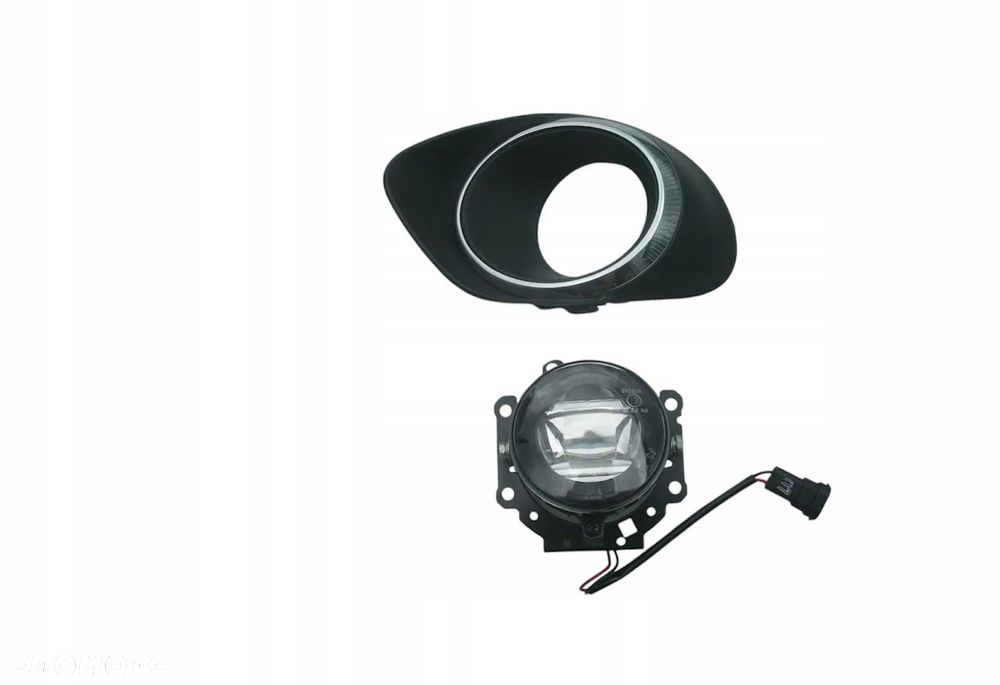 MITSUBISHI OUTLANDER 2014-2015 HALOGEN LED DRL + CHROM RAMKA LEWY - 1