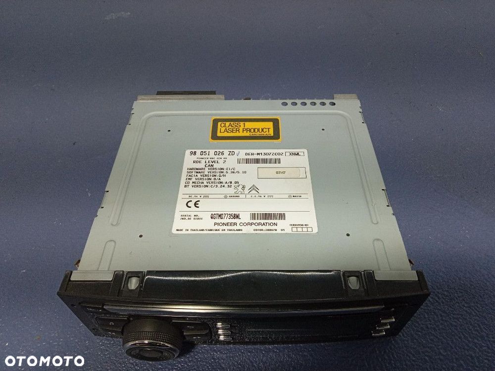 PEUGEOT 208 I LIFT 15-19 RADIO I NAWIGACJA 98051026ZD - 2