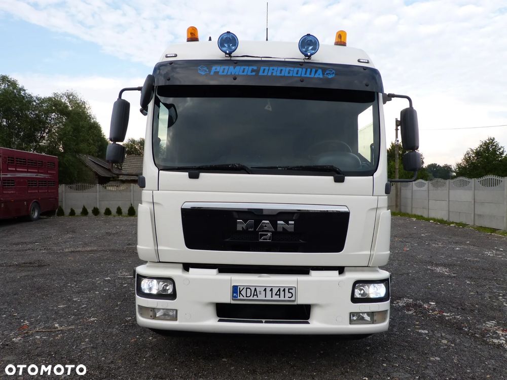MAN TGM 15.290 POMOC DROGOWA AUTOLAWETA SPECJALNY EURO 5 DMC 15.500 KG ŁADOWNOŚĆ 9.000 KG XENON - 9