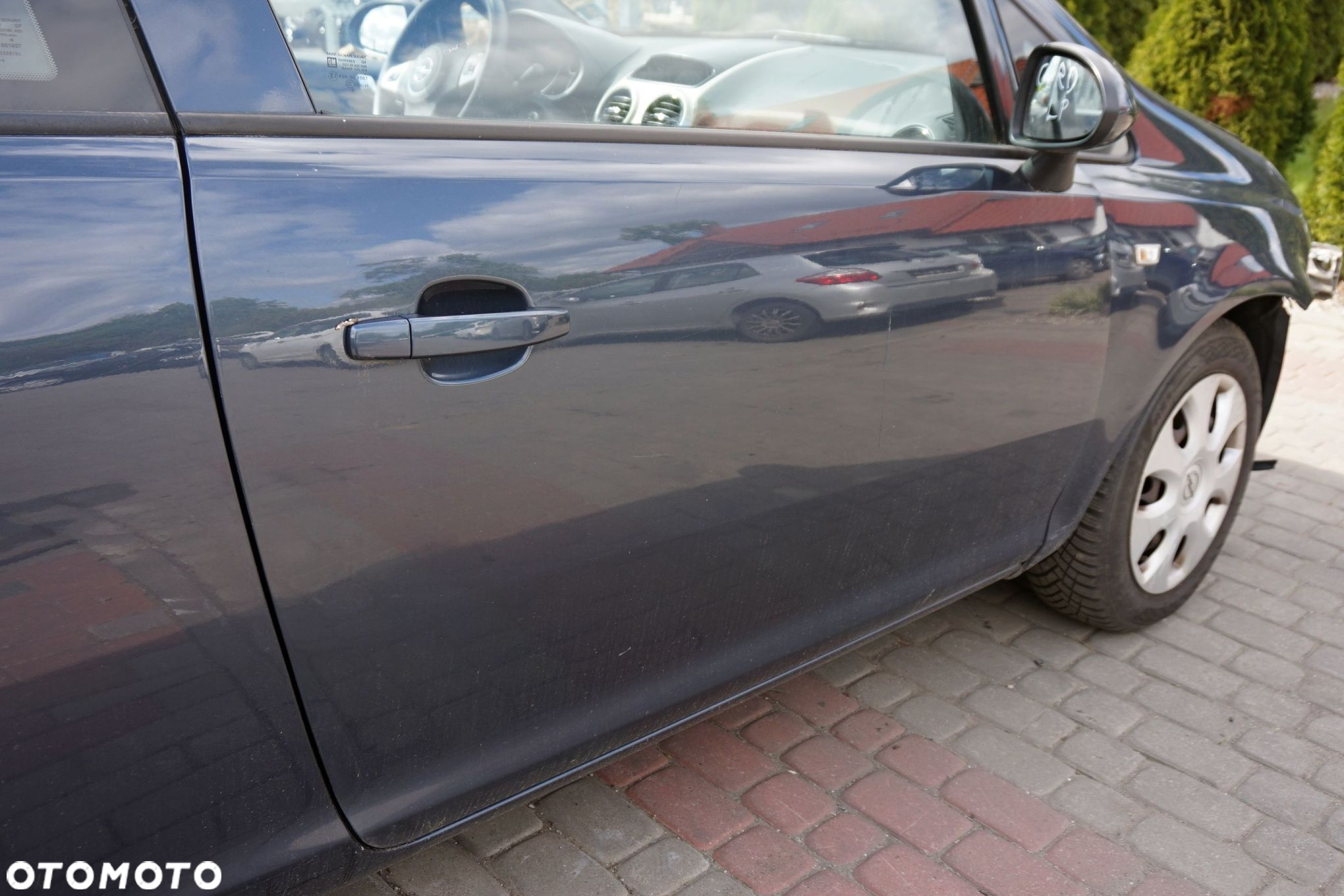 DRZWI PRZEDNIE PRAWE CORSA D IV 3D HB Z168  SZARY OPEL 2006-2011 - 4