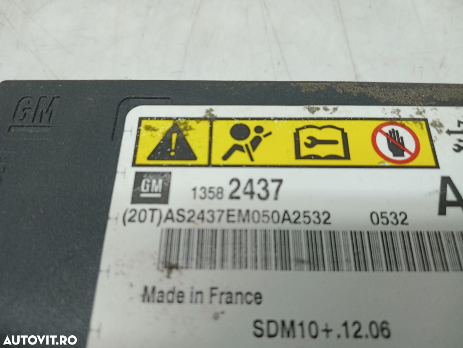 Calculator airbag 13582437 Chevrolet Cruze J300 [2009 - 2012] - 2