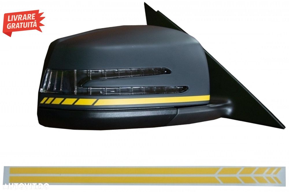 Set Stickere Capota/Plafon/Portbagaj si Laterale Galben Mat Mercedes C205 Coupe A2- livrare gratuita - 6