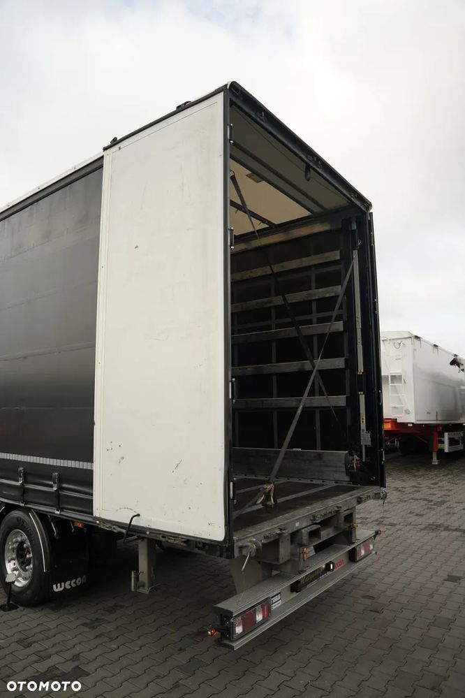 Scania S 500 / ZESTAW TANDEM 120 M3 / PRZEJAZDOWY / FIRANKA / 7,7 M + 7,7 M / WECON / OŚ PODNOSZONA / - 25