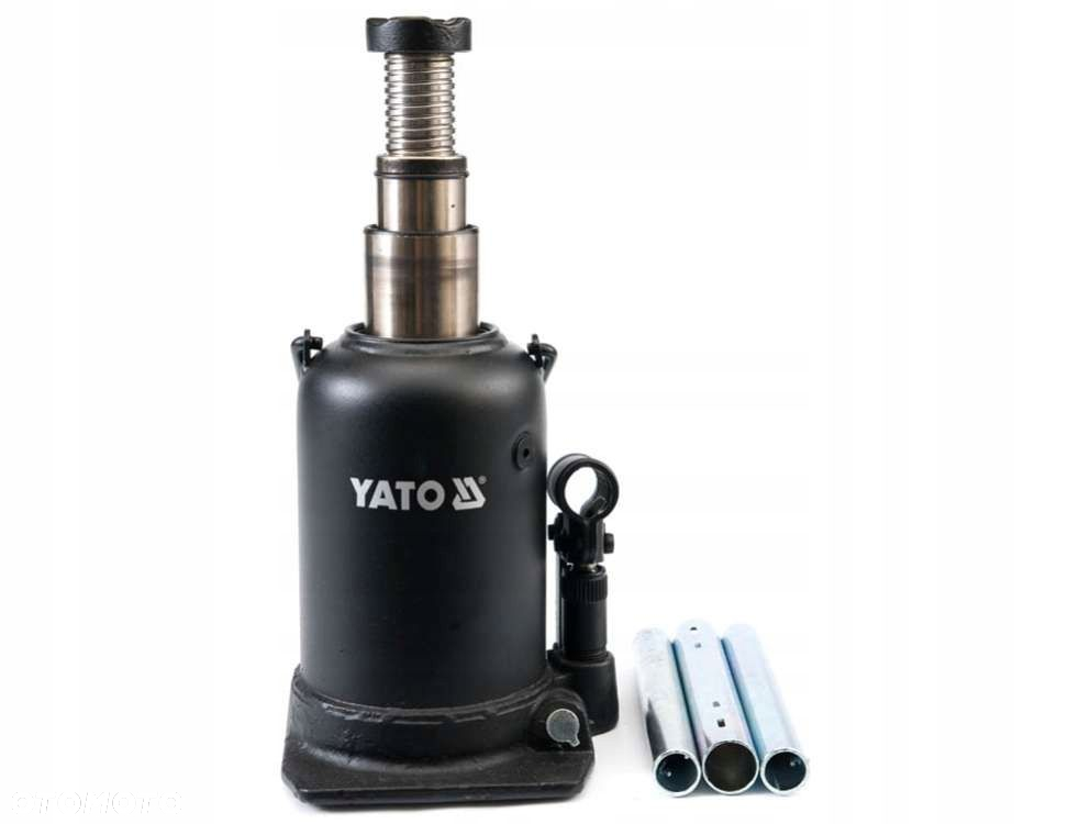 YATO PODNOŚNIK HYDRAULICZNY DWUSTOPNIOWY SŁUPEK BUTELKOWY WYSOKI 12T YT1715 - 3