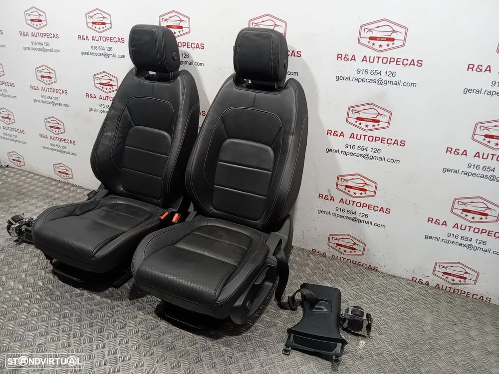 Conjunto de Bancos Frente Frontais Jaguar XE X760 R-Sport Pele Original - 14