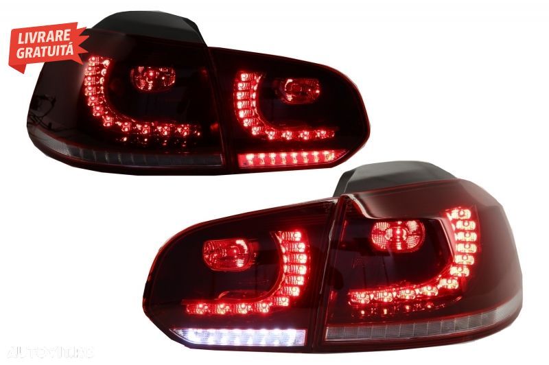 Faruri si Stopuri LED VW Golf 6 VI (2008-up) R20 U Design cu Semnal LED Dinamic- livrare gratuita - 9