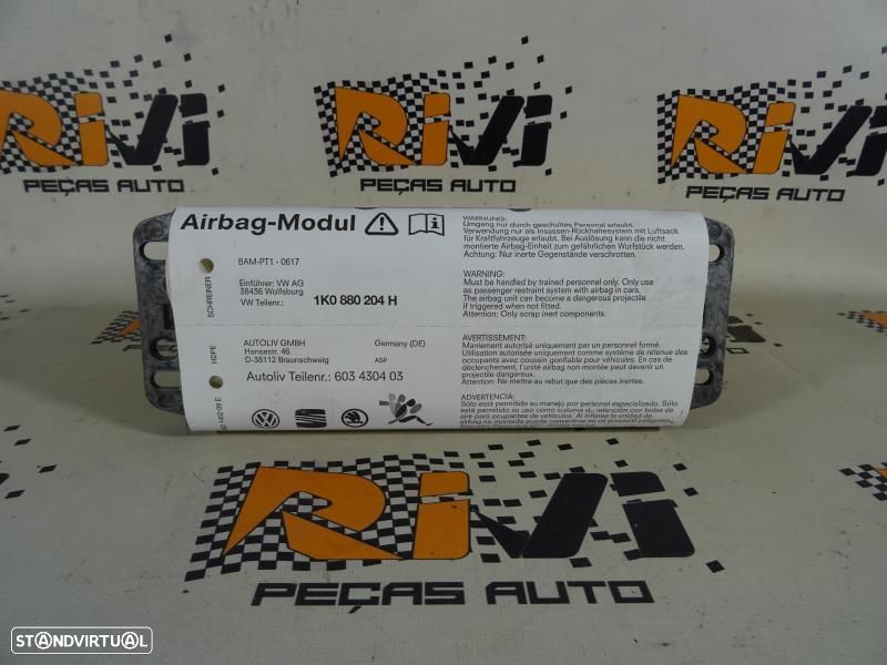 Airbag De Passageiro Volkswagen Golf V (1K1)  1K0880204h / 1K0 880 204 - 1