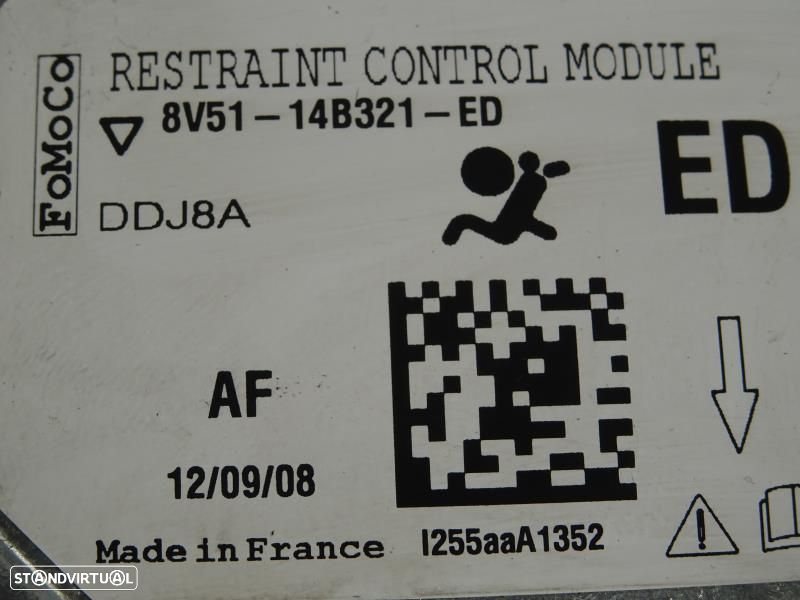 Centralina De Airbags Ford Fiesta Vi (Cb1, Ccn)  8V51 14B321 Ed / Ddj8 - 2