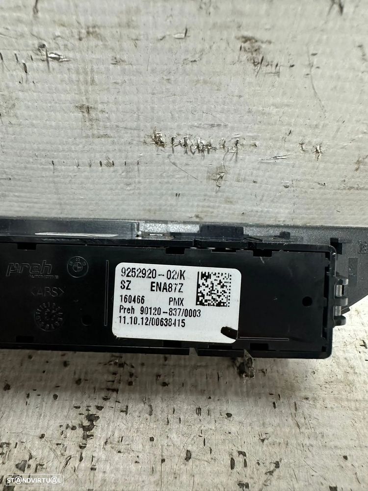 .Modulo Confort PDC Button Switch 9252920 F20 F21 F30 F31 2010 a 2021 - 3