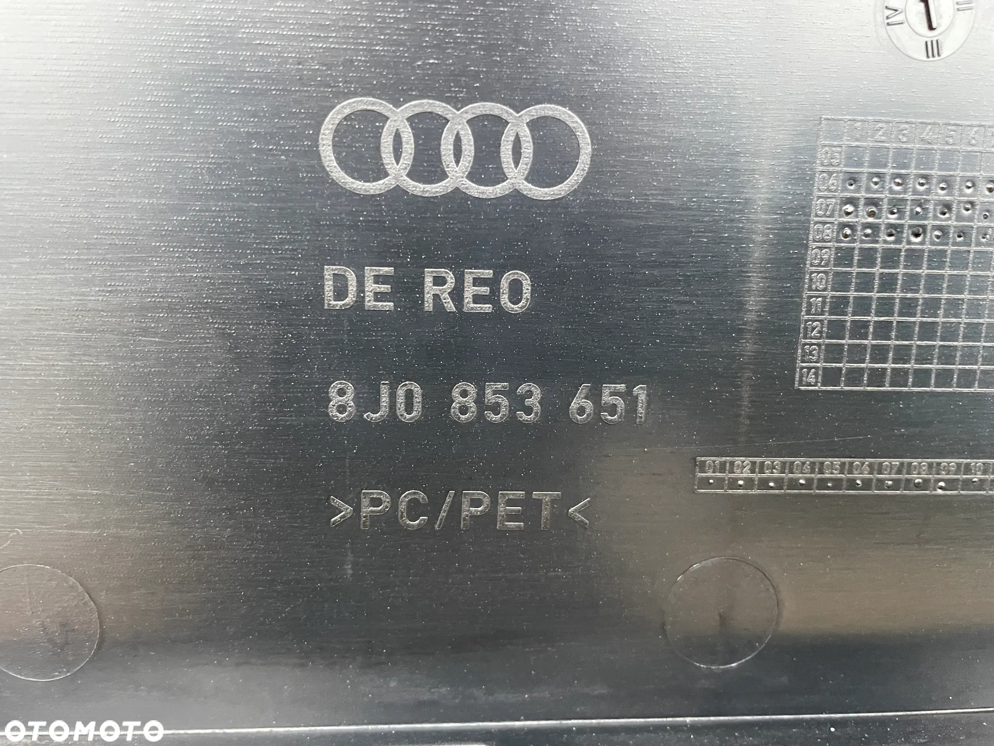 AUDI TT 8J 8J0 06- ORYGINALNA ATRAPA ZDERZAKA PRZEDNIEGO BEZ PDC 8J0853651 ŁADNA - 9