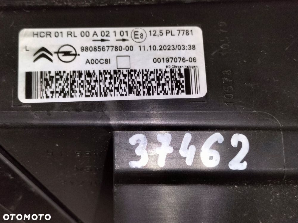 lampa przednia reflektor lewa citroen jumpy iii 16- zafira d 19- vivaro 19- - 9